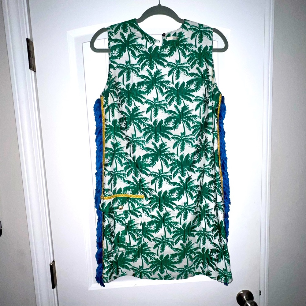 Lucille palm print dress